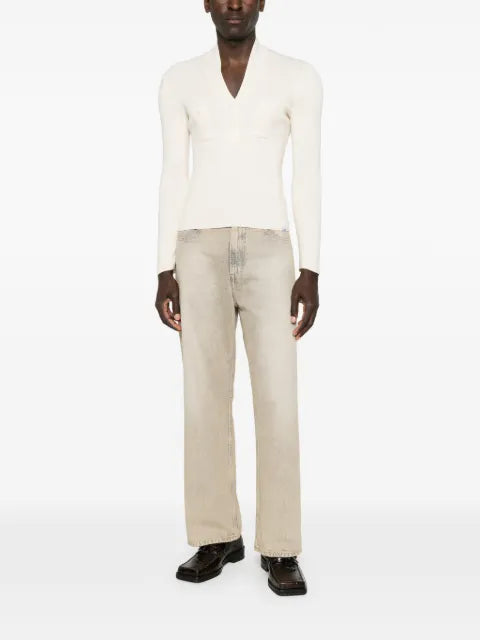 MM6 Maison Margiela V-neck pocket-detail sweater