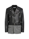 Moschino unstructured nappa-leather biker jacket