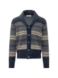 Brunello Cucinelli alpaca, cashmere and wool Nordic jacquard cardigan