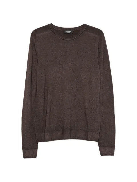 AROVESCIO ribbed-trim sweater