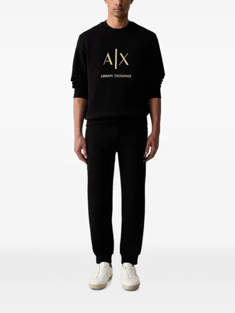 Armani Exchange logo-embroidered sweatshirt