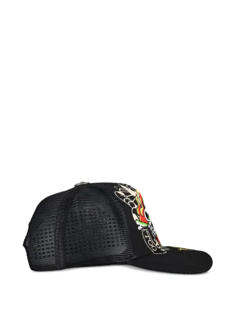 Ed Hardy skull-embroidered baseball cap