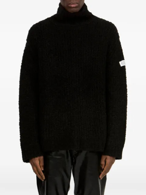 MM6 Maison Margiela bouclé high-neck sweater