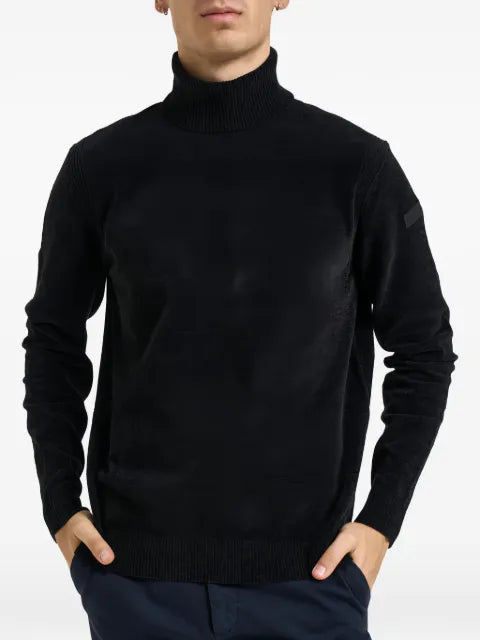 RRD roll-neck chenille-texture sweater