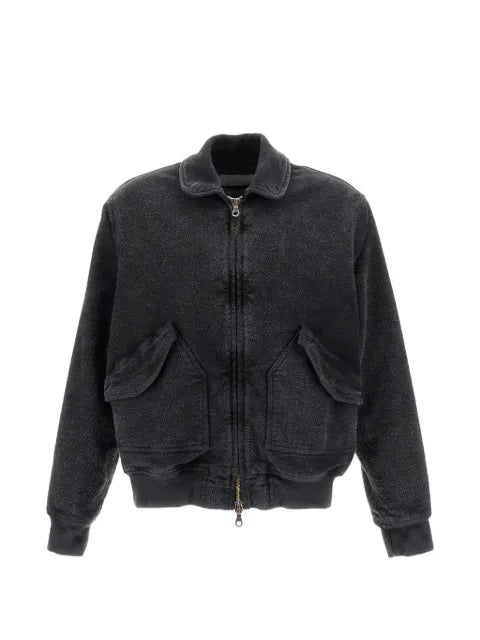original vintage style zip-up long-sleeve bomber jacket