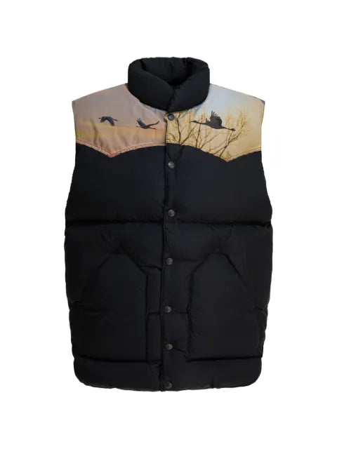 Needles x Rocky Mountain Featherbed graphic-print padded gilet