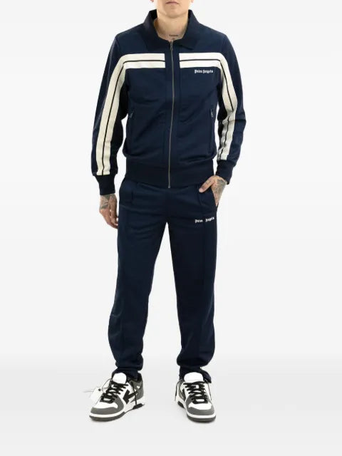 Palm Angels side-stripe logo-print jacket