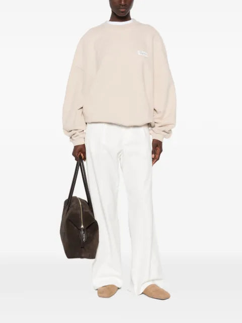 Jacquemus logo-patch drop-shoulder sweater