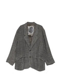 Ziggy Chen raw-edge single-breasted jacket