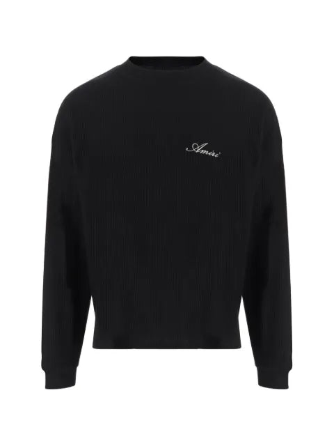 AMIRI wolf-print logo-embroidered sweater