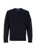 Stone Island Compass-patch waffle-knit sweater