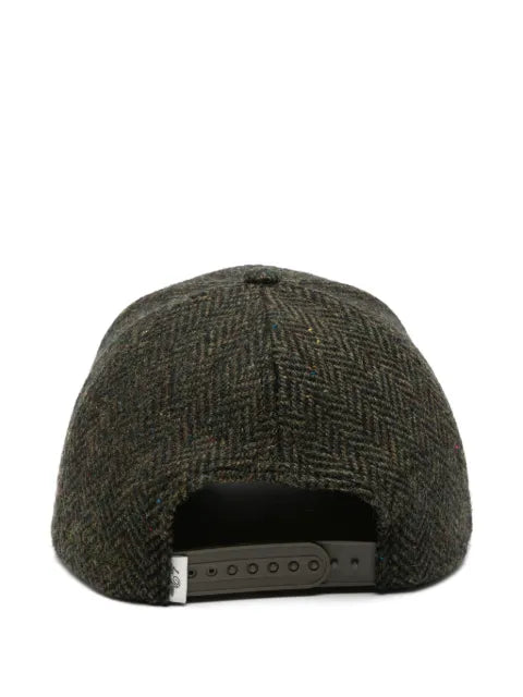 Les Deux embroidered herringbone baseball cap