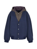 CROQUIS mock-layer V-neck jacket