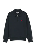 Maison Kitsuné fox-patch half-zip sweater