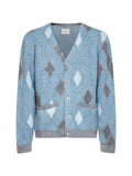 NN07 Chris argyle-knit button-up cardigan