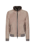 Moorer shearling-trim cashmere jacket