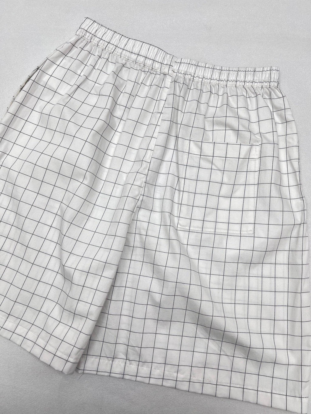 Acne Studios Grid‑Pattern Drawstring Casual Shorts