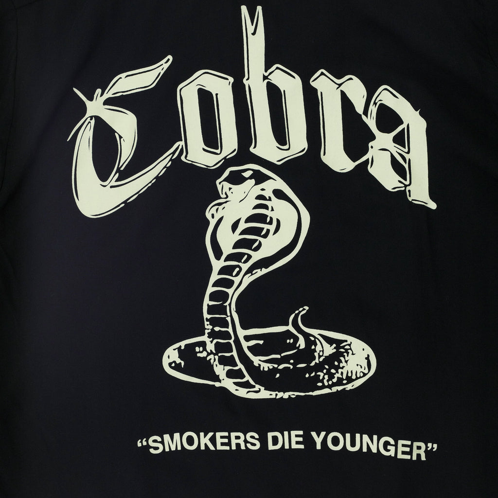 Black Cobra Button-Up Shirt