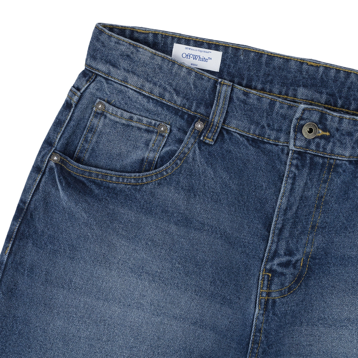 Med Indigo Spray Diag Jeans