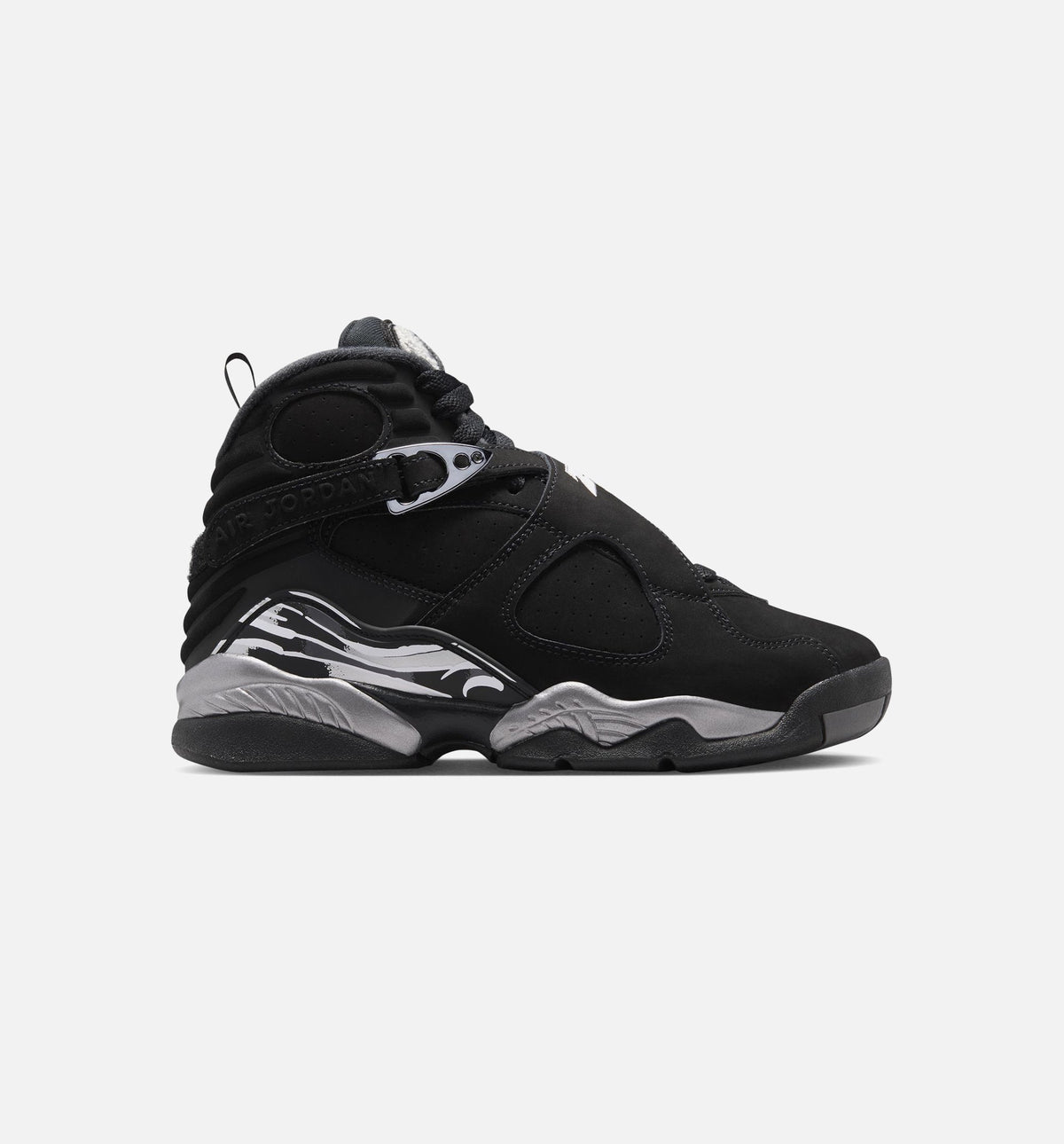 Air Jordan 8 Retro 'Chrome' Grade School - Black/White/Light Graphite
