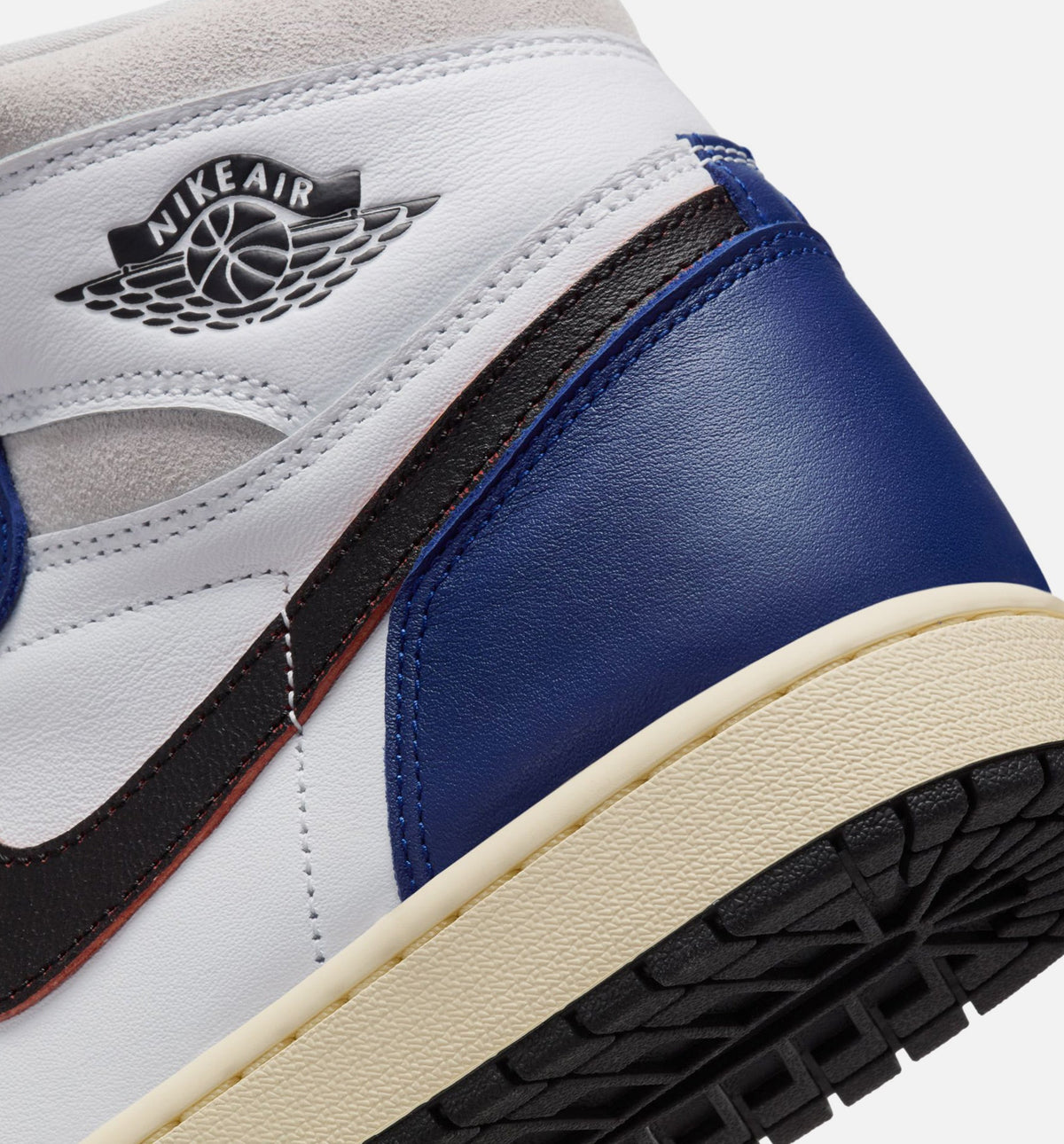Air Jordan 1 Retro High OG Rare Air Deep Royal Blue Men's Lifestyle Shoes - White/Black/Neutral Grey/Deep Royal Blue