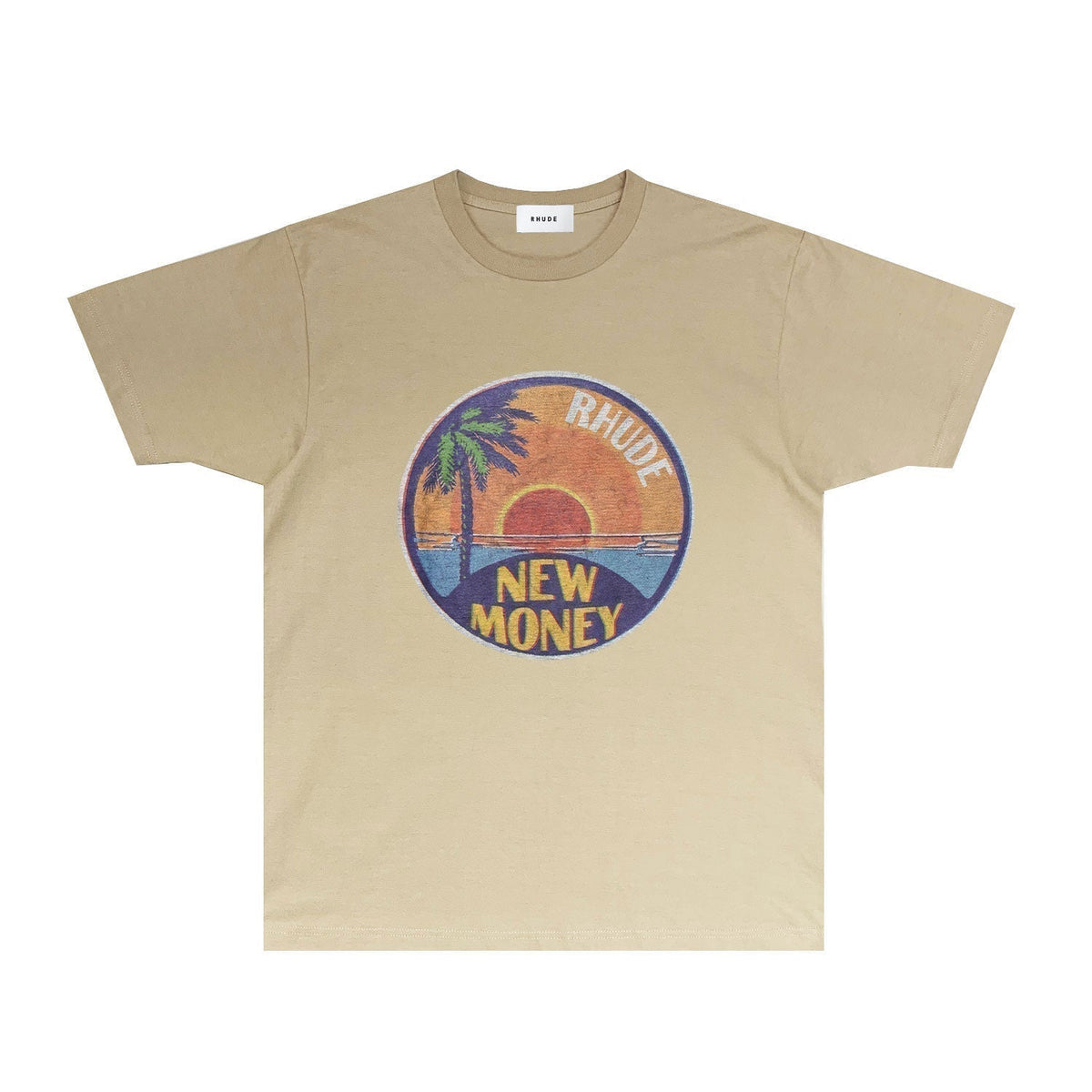 Rhude T-shirts Printed Trendy Pure Cotton