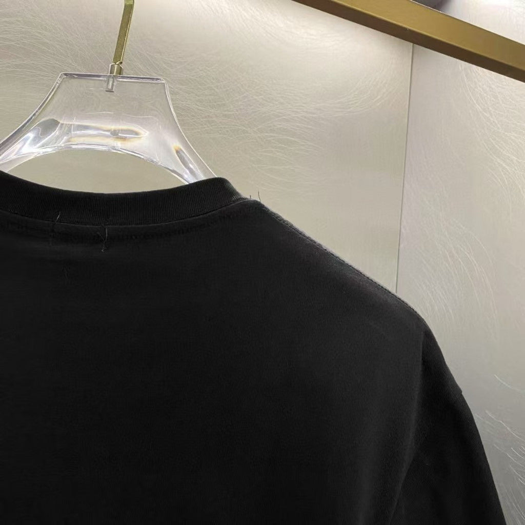 Amiri Eagle Motif Front Graphic Crew‑Neck Short‑Sleeve T‑Shirt