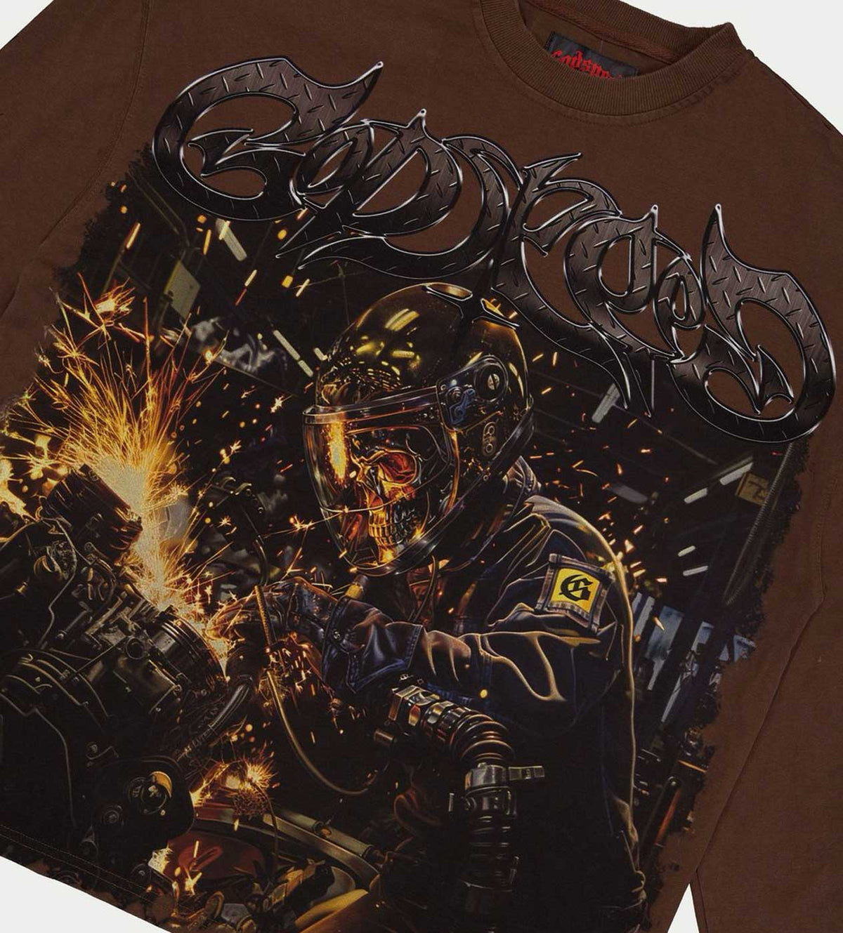 Godspeed Under Construction L/S Tee Brown