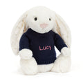 Bashful Twinkle Bunny with Personalized Navy Jumper