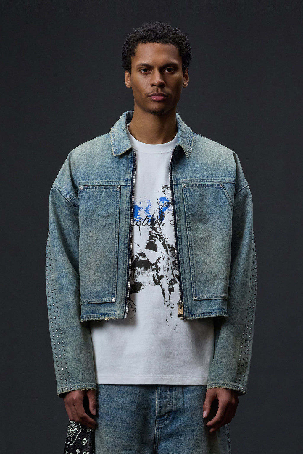 Embellished Carpenter Jacket