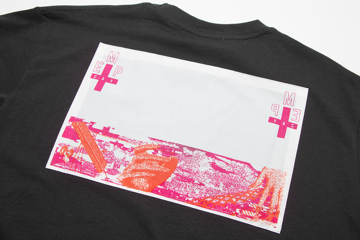 Cav Empt Washed Cross Patch Short Sleeve Crew Neck T-Shirt Unisex