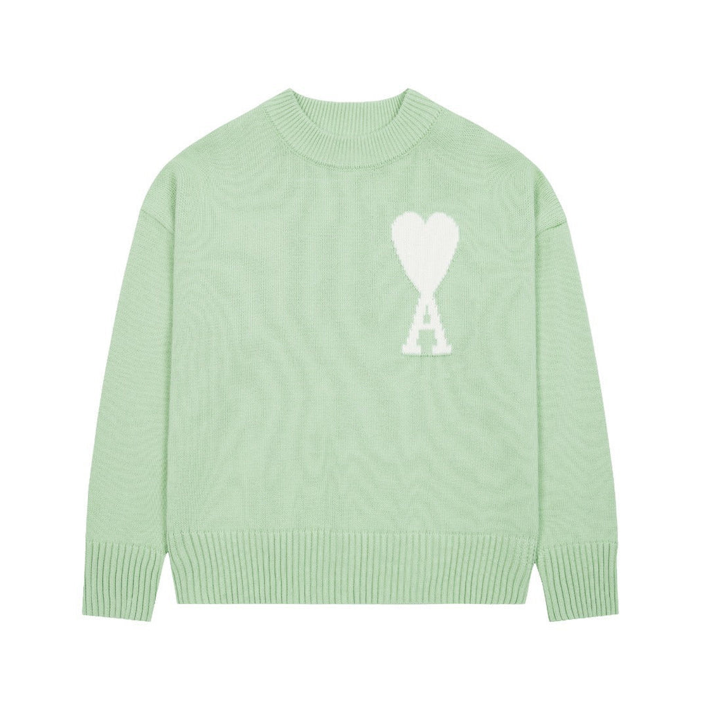 HEART SWEATER MINT (UNISEX)