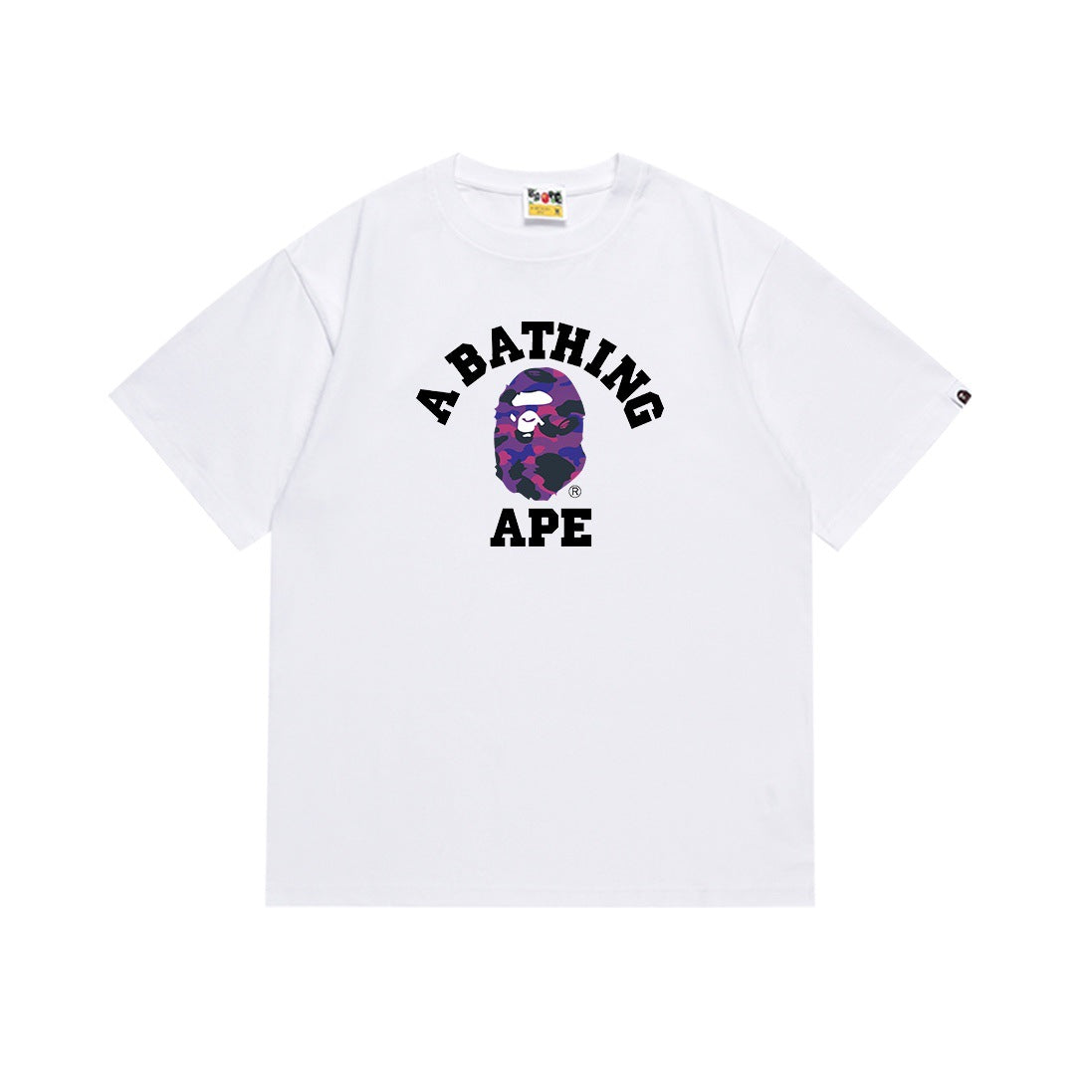 Bape Multi‑Camo Ape Head Graphic Oversized Tee Streetwear Unisex