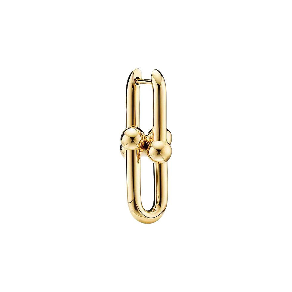Tiffany Style Horseshoe 18K Gold-Plated Earrings