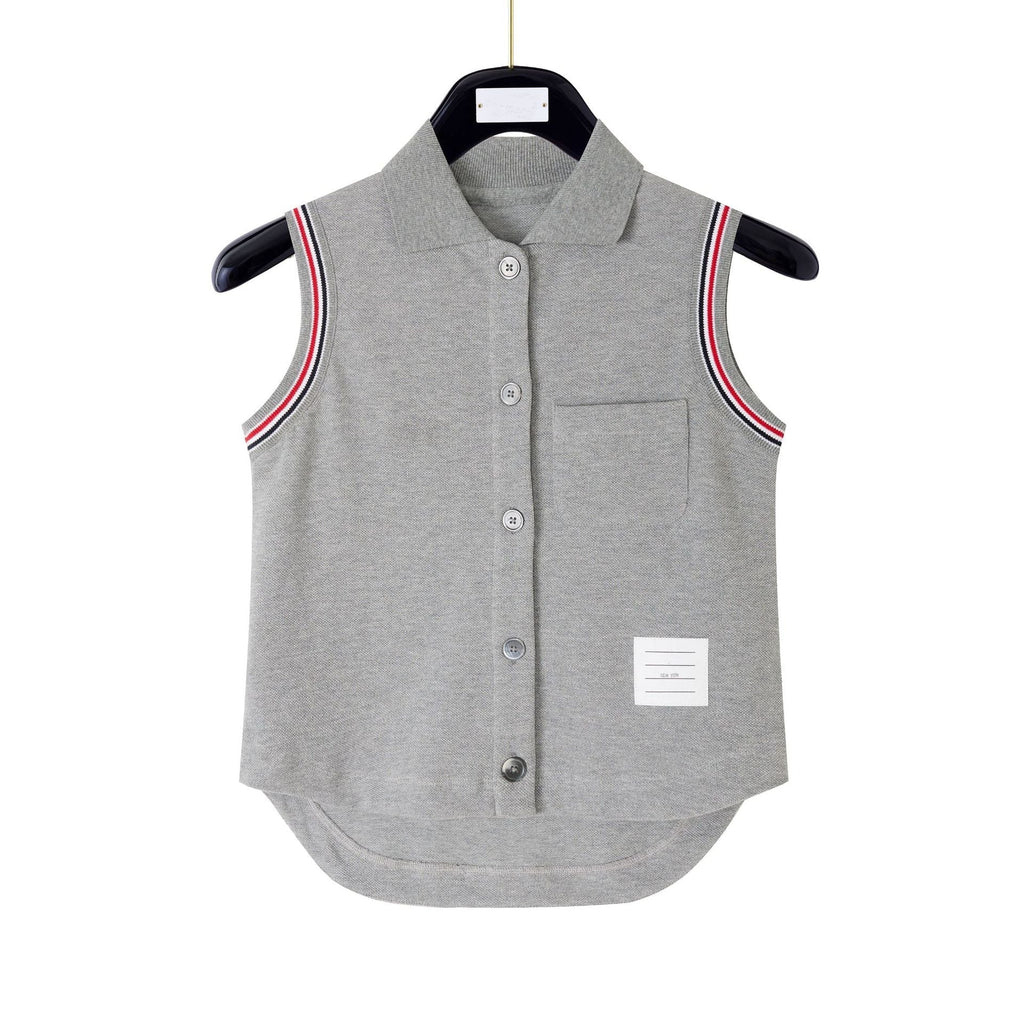 New Sleeveless Lapel Cardigan Vest