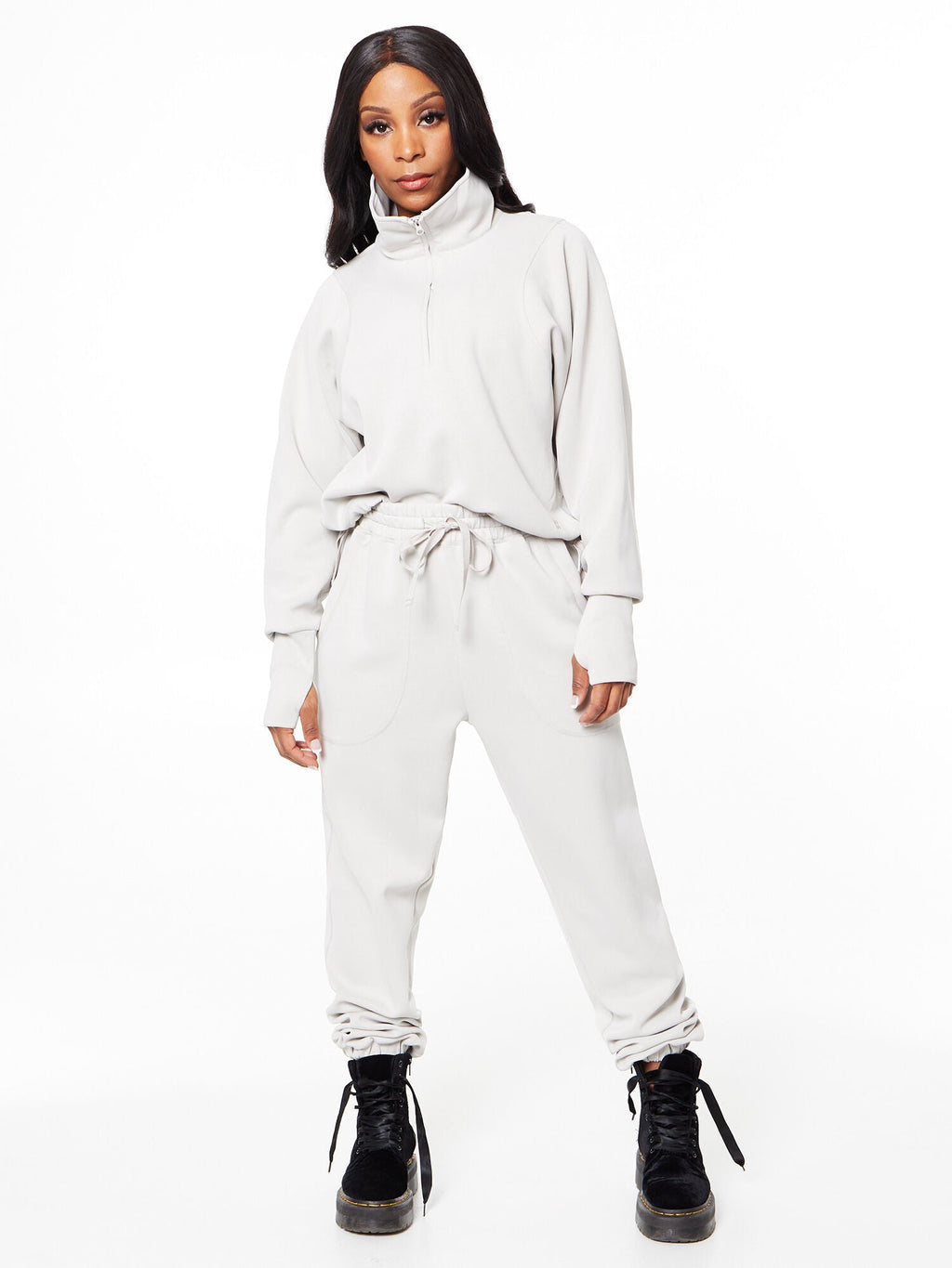 SAND WASH HALF ZIP SWEATSHIRT