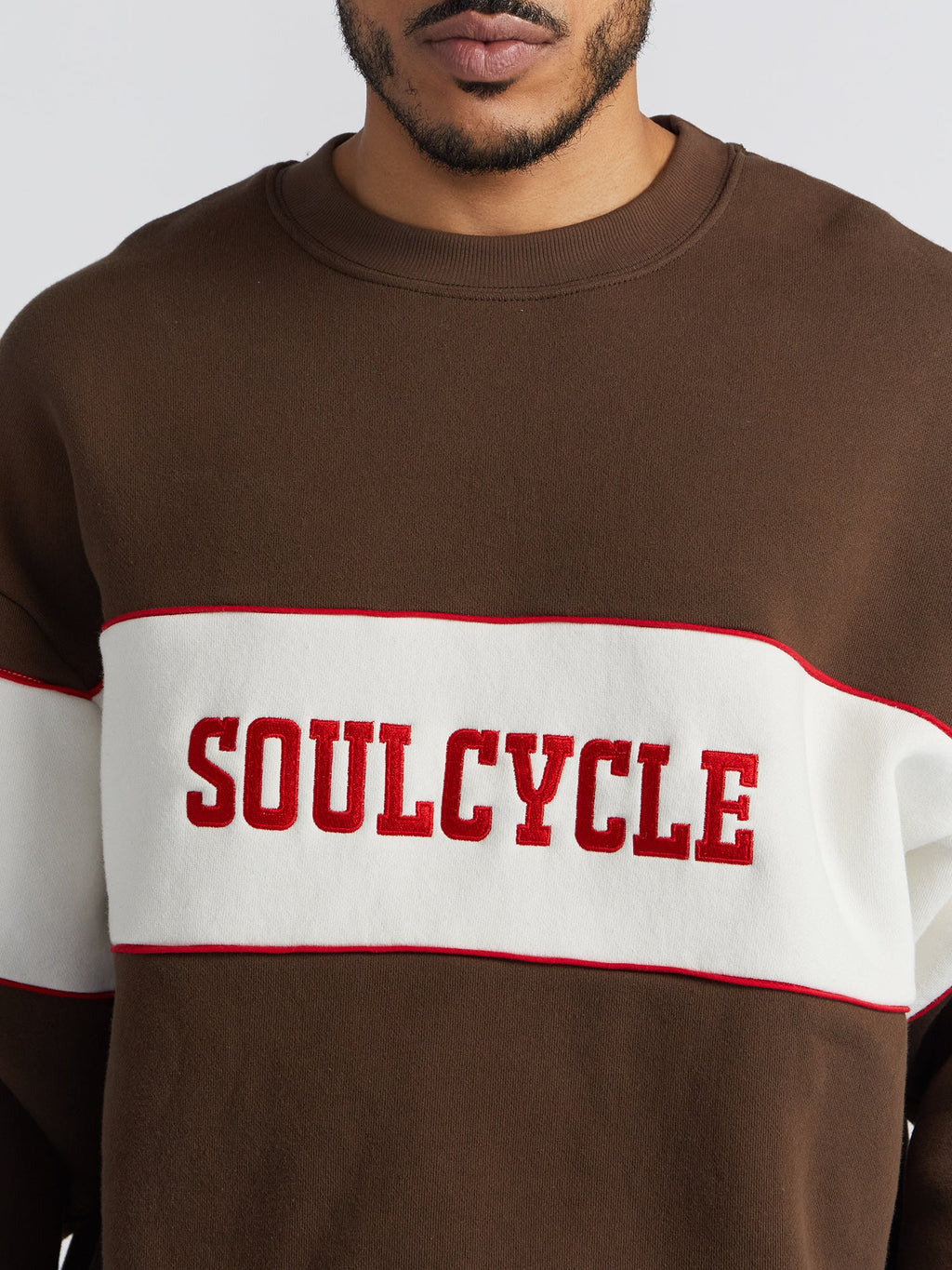 SOULCYCLE BROWN BLOCK CREW NEC