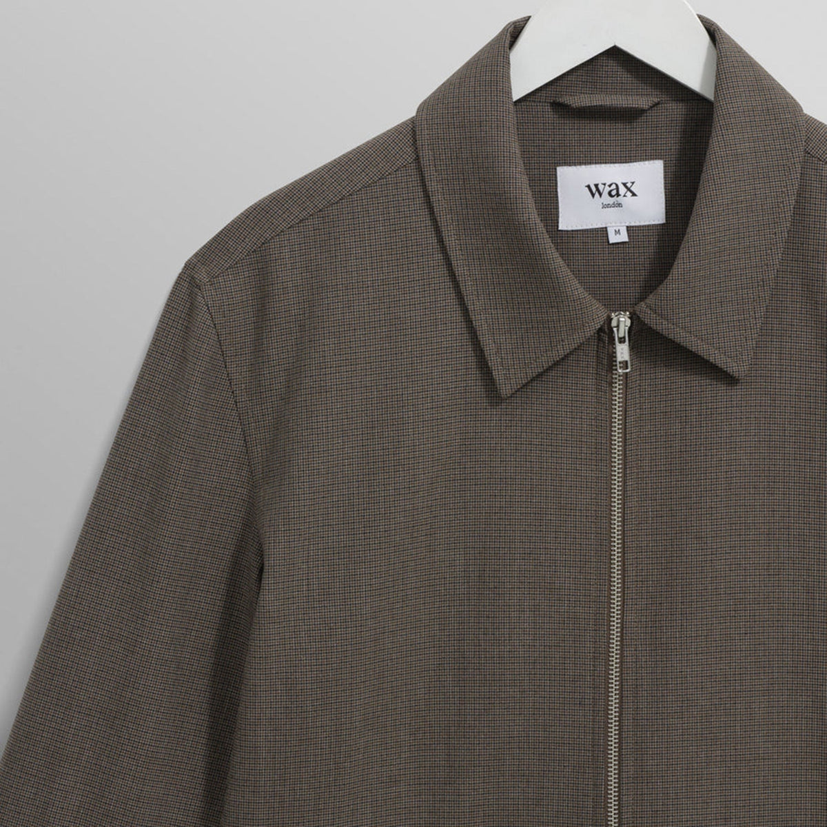 Wax London Eldon Micro Puppytooth Jacket: Brown
