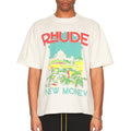 Rhude T-shirt Castle Coconut Letter Print Short Sleeve T-shirt