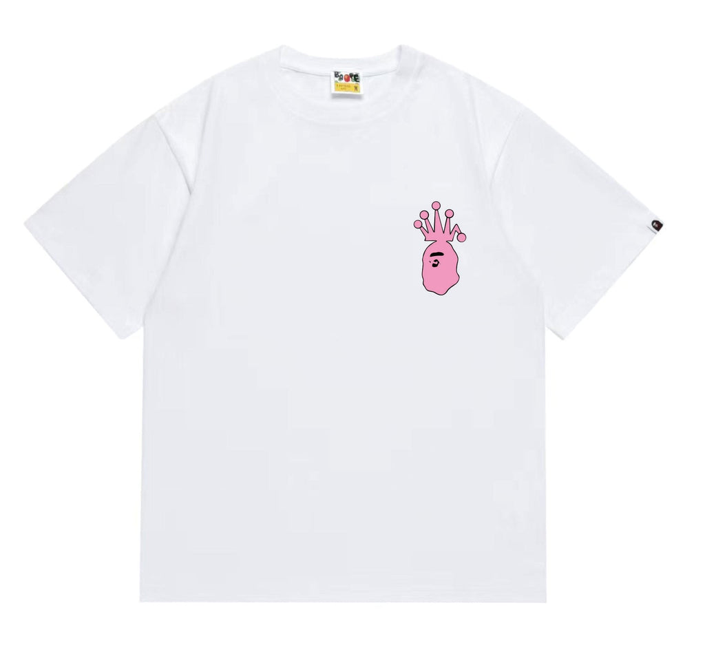 BAPE Crown-Face Graffiti Graphic T-Shirt