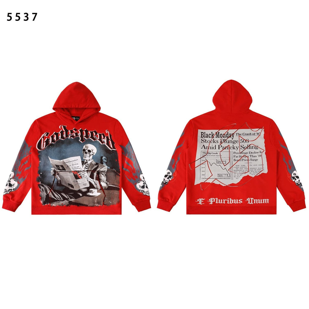 Godspeed Black Monday Skeleton Graphic Hoodie