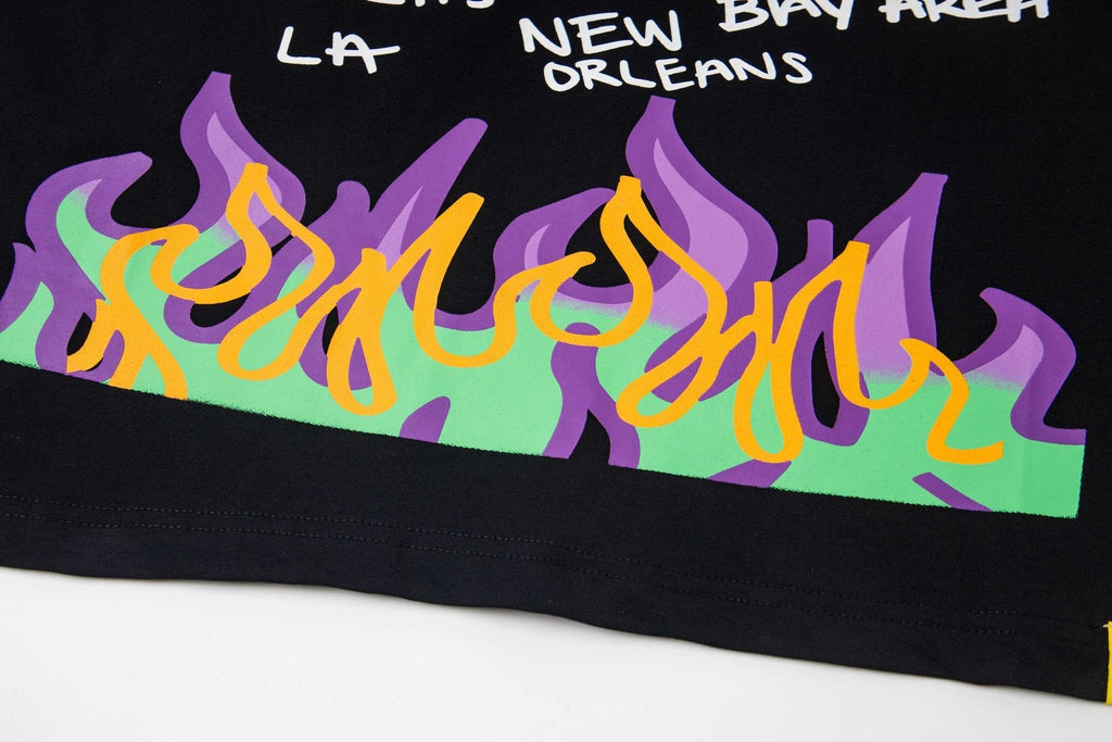 THAT'S A AWFUL LOT OF COUGH SYRUP PO UP Flame Graphic Short-Sleeve T-Shirt