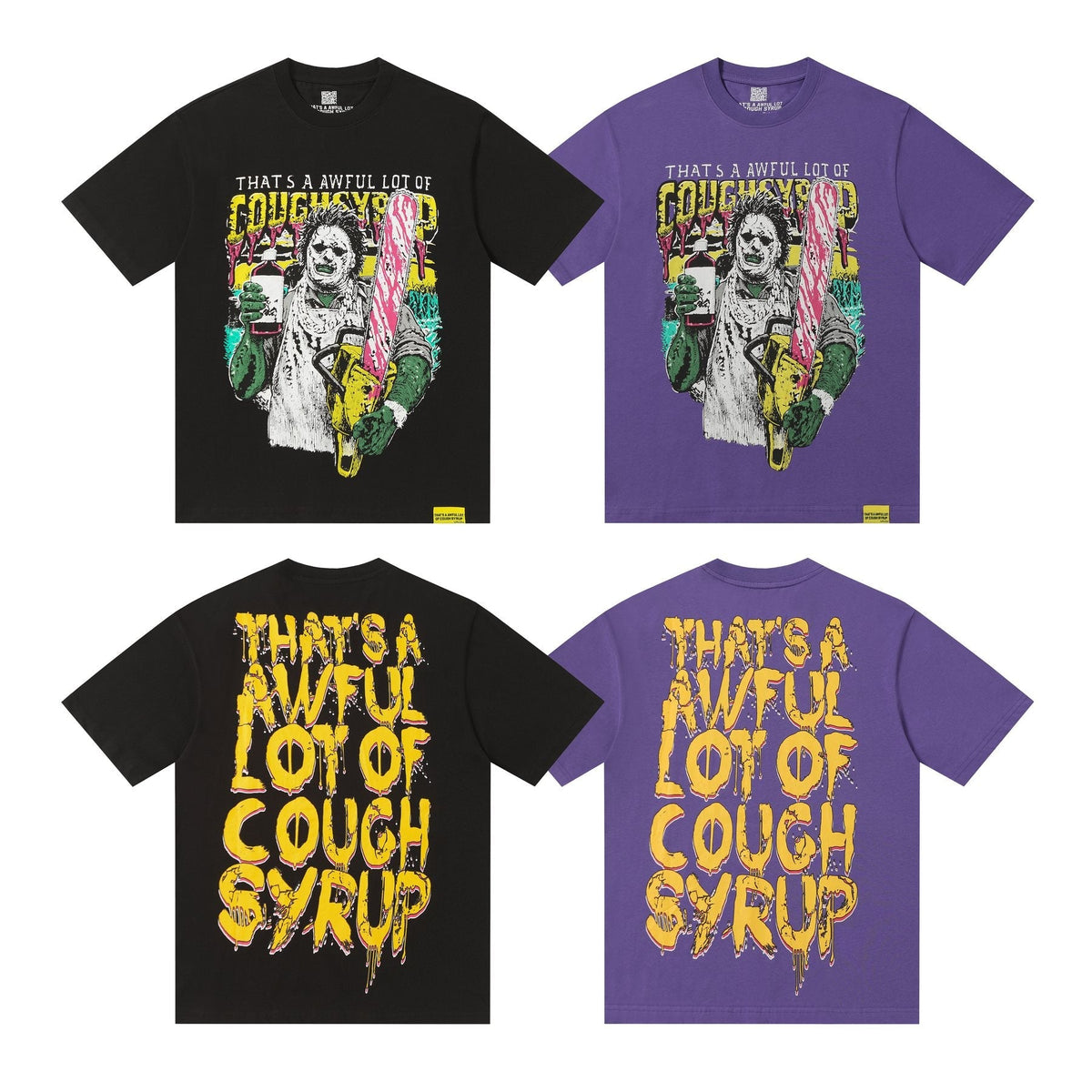 THAT'S A AWFUL LOT OF COUGH SYRUP Distressed Graphic T-Shirt