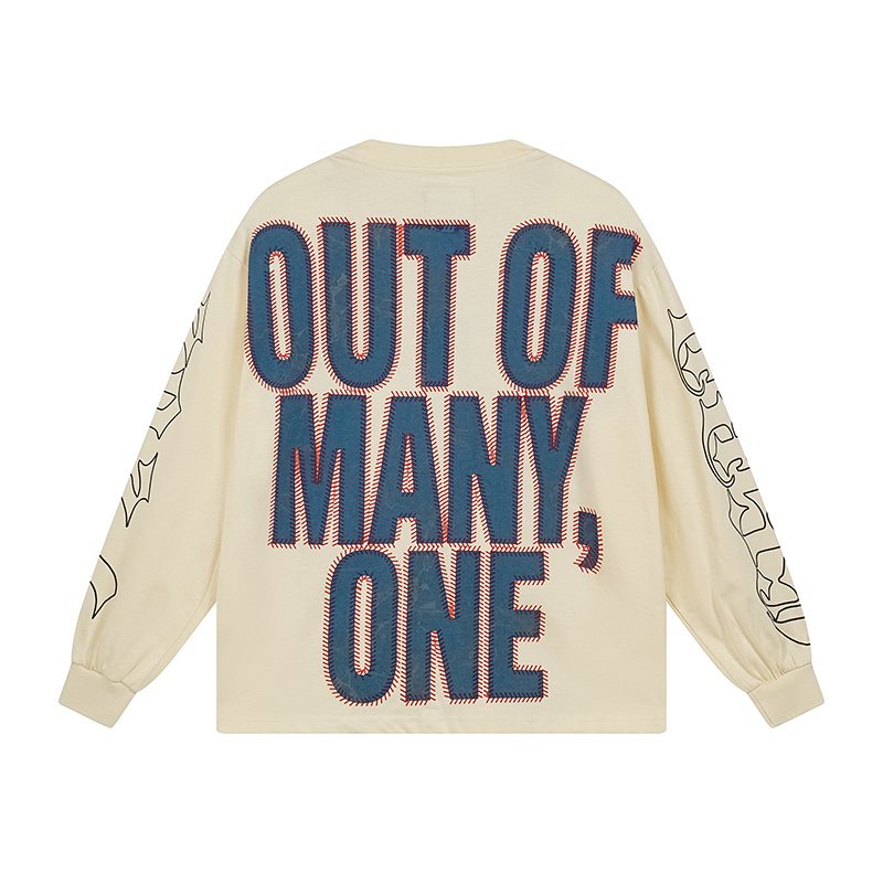 Godspeed Out of Many One Baseball Graphic Long-Sleeve T-Shirt