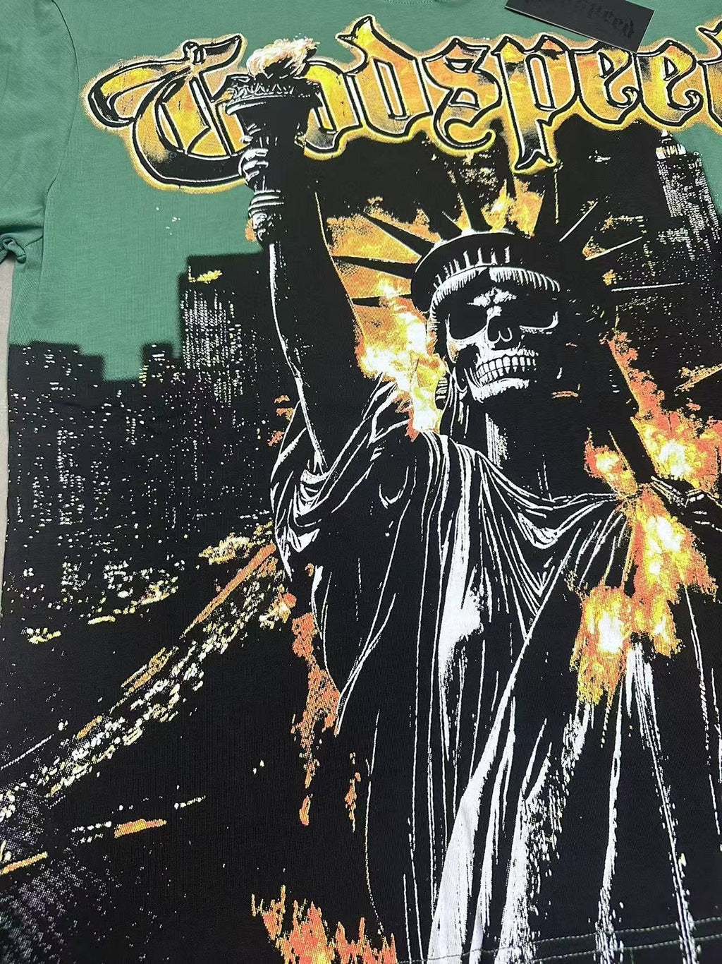 Godspeed Statue of Liberty Graphic T-Shirt