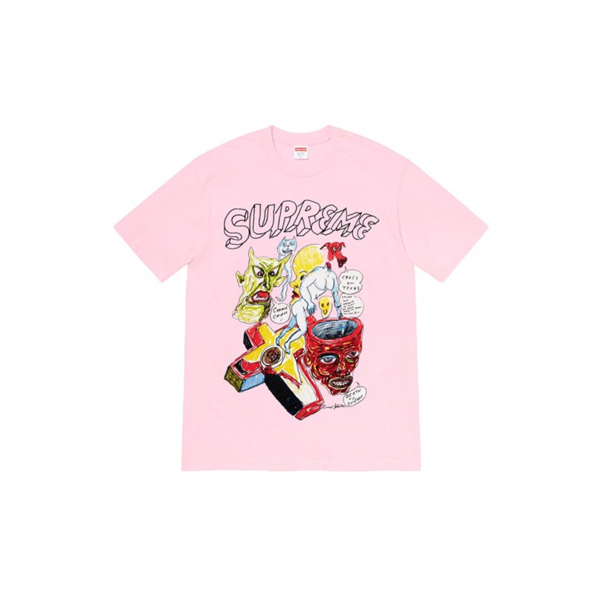 Supreme Daniel Johnston Cartoon Collage Graphic T-Shirt