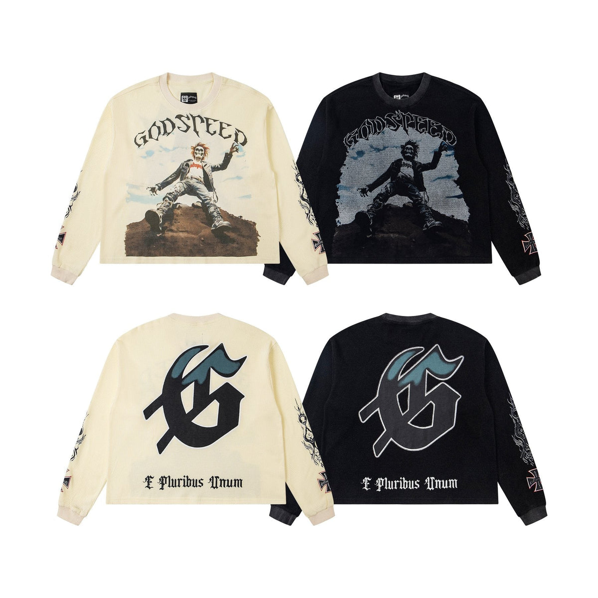 Godspeed E Pluribus Unum Graphic Long-Sleeve T-Shirt