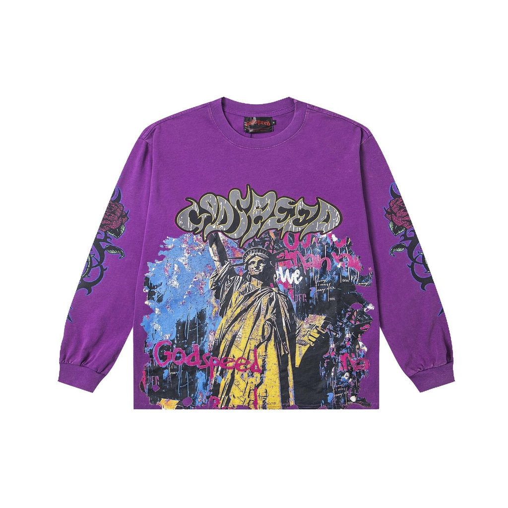 Godspeed E Pluribus Unum Graphic Long-Sleeve T-Shirt