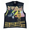 Rough Play Warning Globe Graphic Sleeveless T-Shirt