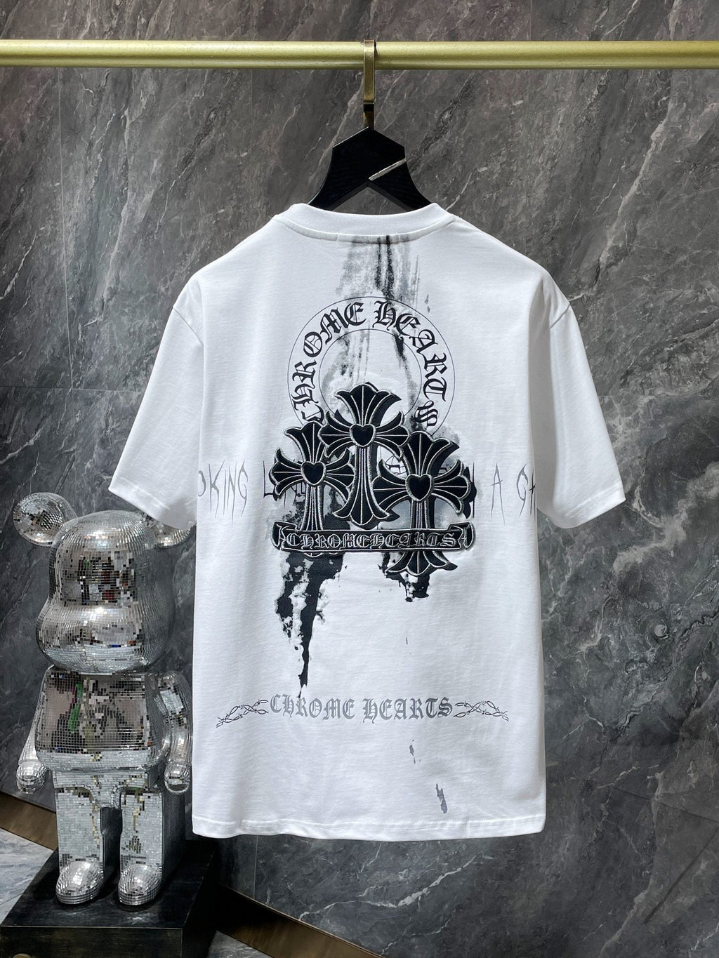Chrome Hearts Floral Cross Graphic T-Shirt